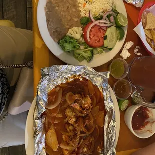 Shrimp sarandeado.