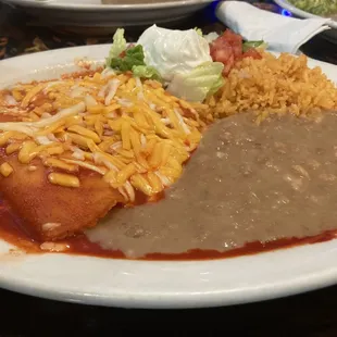 Chicken Enchilada Plate