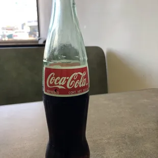 Mexican Coke, made with cane sugar instead of high fructose corn syrup. Love it!!!