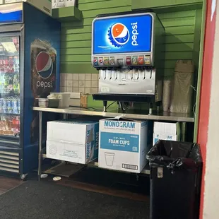 Fountain drinks available