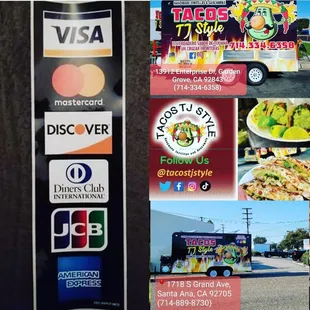 a variety of food trucks