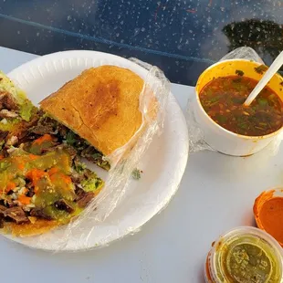 Torta and consume turned it into a Mexican French inspired DIP lmao I&apos;m a genius!!!
