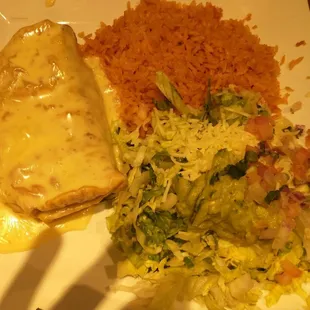 Spinach and Mushroom Chimichanga