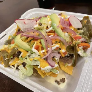 Damn good steak nachos