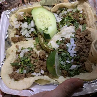 Asada tacos...yummy beef tacos