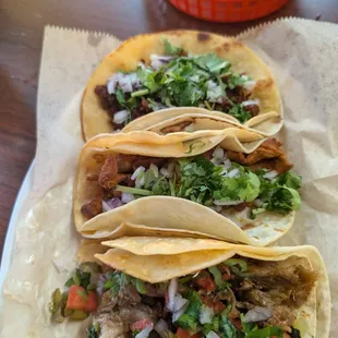 Carne Asada, Chorizo y Pastor