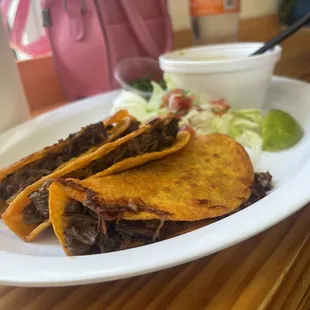 Quesabirria taco plate