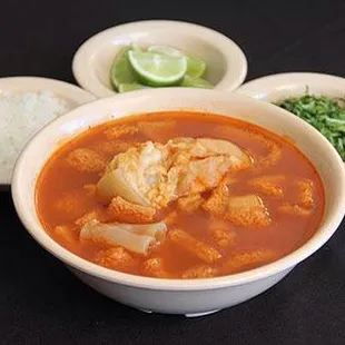 a bowl of mexican food