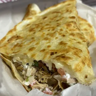 Carnitas Super Quesadilla