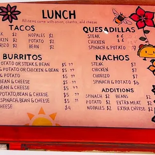 These are our current prices 12/13/23