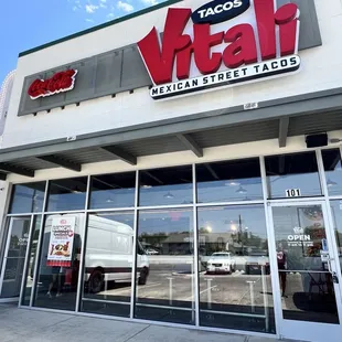 Signage and entrance