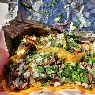 Street Tacos! Bistec and Pollo Asada!