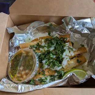 Birria taquitos. So good