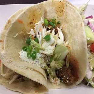 Sweet Chili Chicken; Tex Mex (most prominent in middle); The Greek