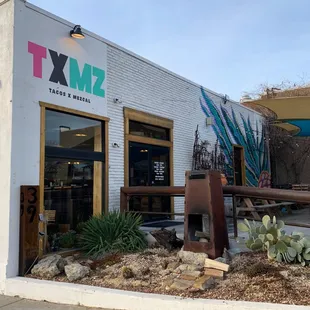 Entrance and outside seating