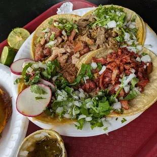 @endoedibles on Instagram 09/14/24  Carne Asada Taco, Al Pastor Taco, Chorizo Taco, Tripa Taco, Suadero Taco