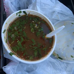 Consome with Birria