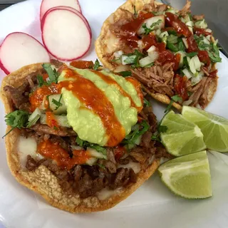 Vampiros (Crunchy Tostada w Cheese)