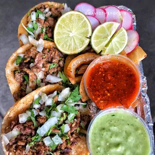 Carne asada tacos are my #1 choice, but everything is good here!
