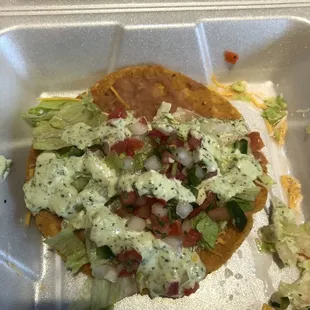 Bean tostada