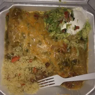 Chicken enchiladas