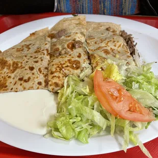 Quesadilla with steak