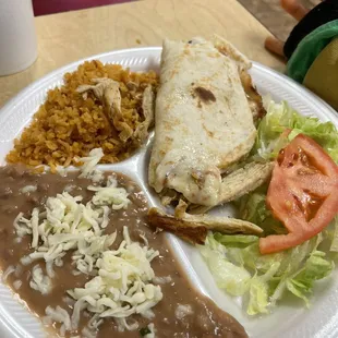 Kids quesadilla with chicken