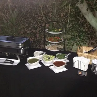 Clean professional look that includes all the traditional authentic taco sides.