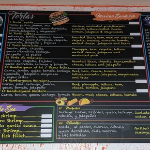 That's the menu for some of their great dishes.