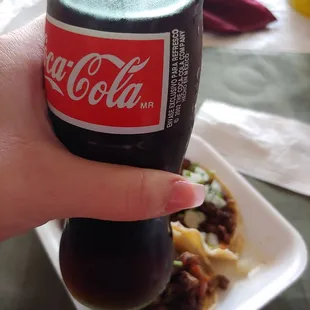 Ice cold Mexican coke $2