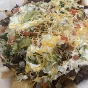 Asada Super Nachos