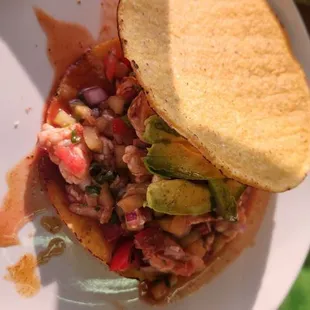 Ceviche tostada