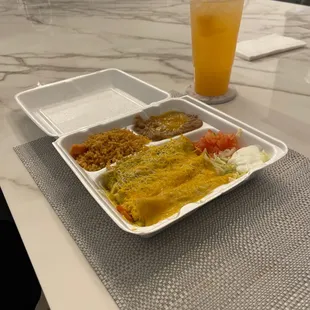 Chicken enchiladas