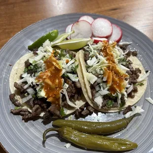 Carne asada tacos