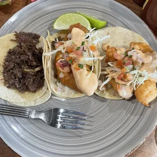 Cabeza and fish taco