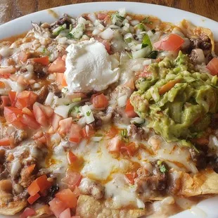 a plate of nachos