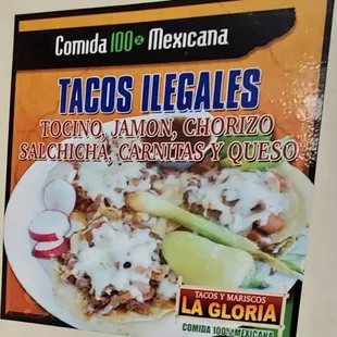 Taqueria y Mariscos La Gloria -  tacos ilegales