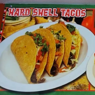Taqueria y Mariscos La Gloria - hard shell tacos