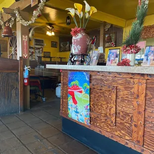 Inside the restaurant