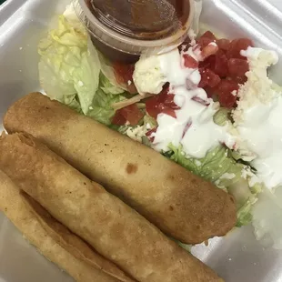 Chicken taquitos were delicious