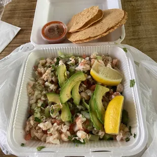Shrimp ceviche