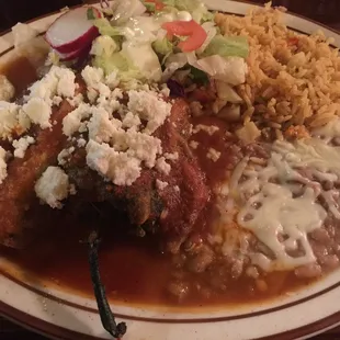 Chile relleno combination $11