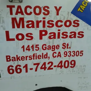 Contact info not the location though. Just for phone orders