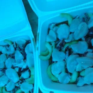 Botana con callo de acha