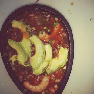 Coctel de camaron 
Shrimp Coctel