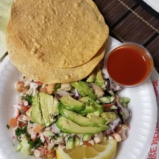 a plate of food