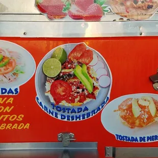 Additional menu items