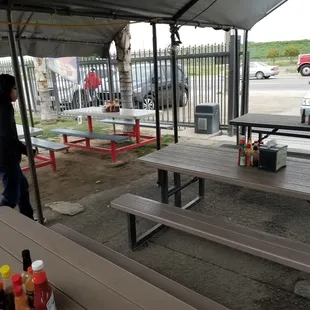 Seating area outside