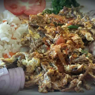 Machaca for breakfast.