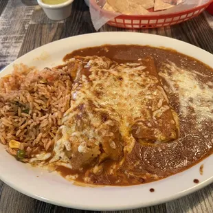 Enchilada &amp; tamale plate